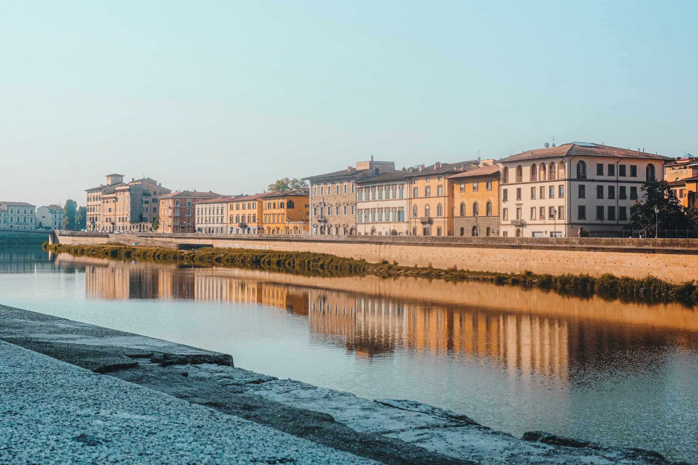 Pisa, once at the mouth of the Arno